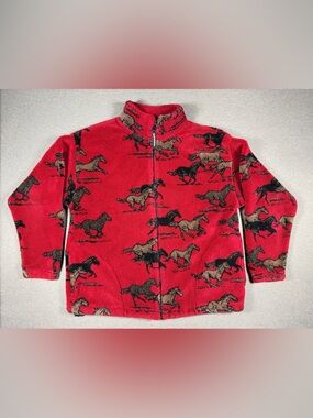 Black Mountain Red Horse Fleece Jacket - Outdoor Gear